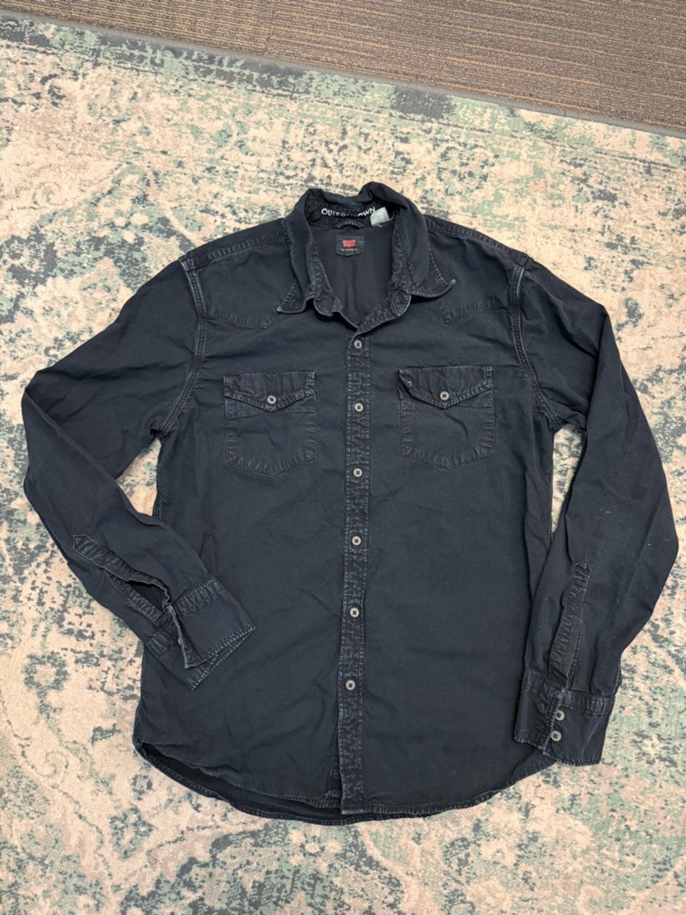 Men's Outerknown x Levi’s Western Shirt Rare! Large (SEE Description)